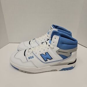 New Balance White and Blue Athletic Shoes